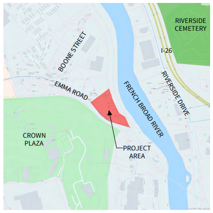 Location of the 1 Greenius Way development.