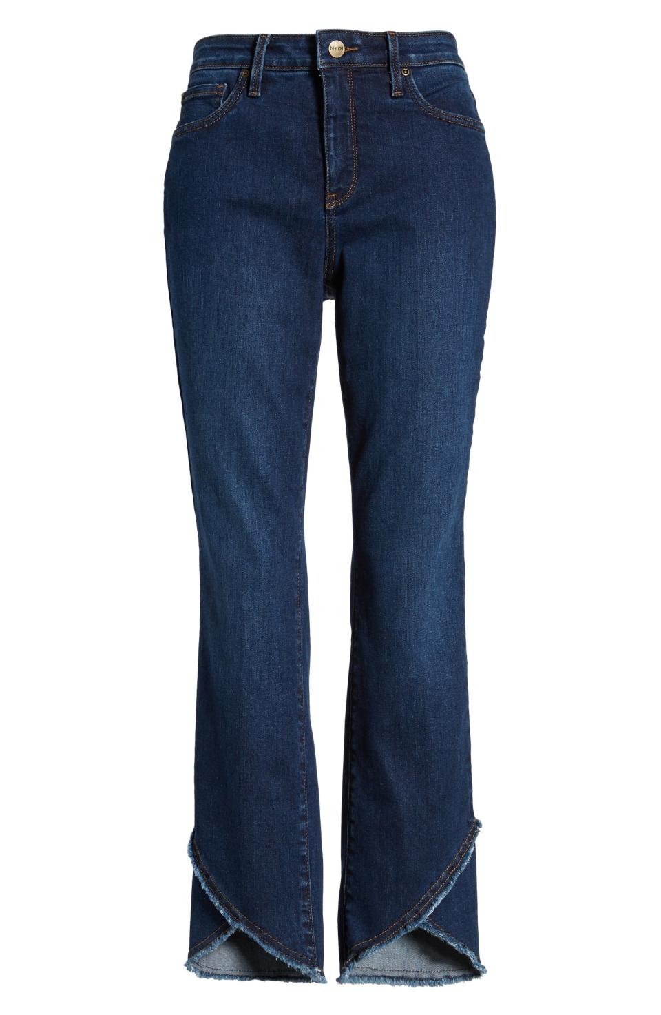 NYDJ Sheri Crisscross Hem Slim Ankle Jeans, $119 $78.90, Nordstrom