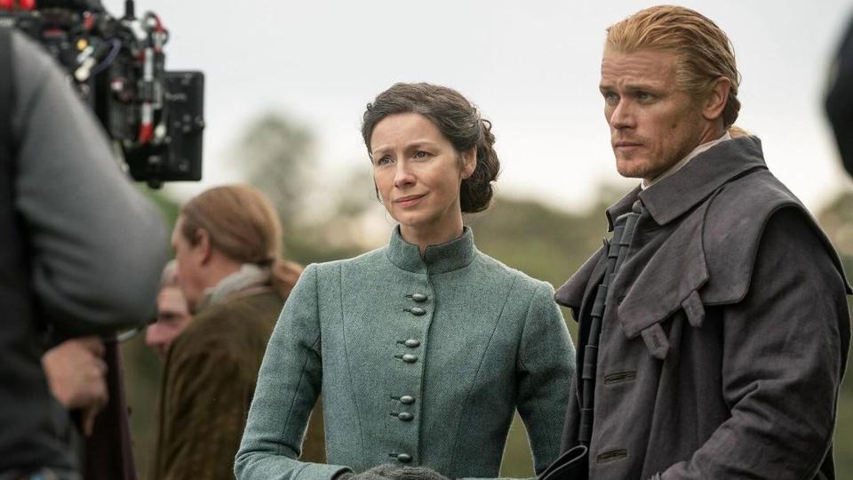 Sam Heughan and Caitríona Balfe in Outlander