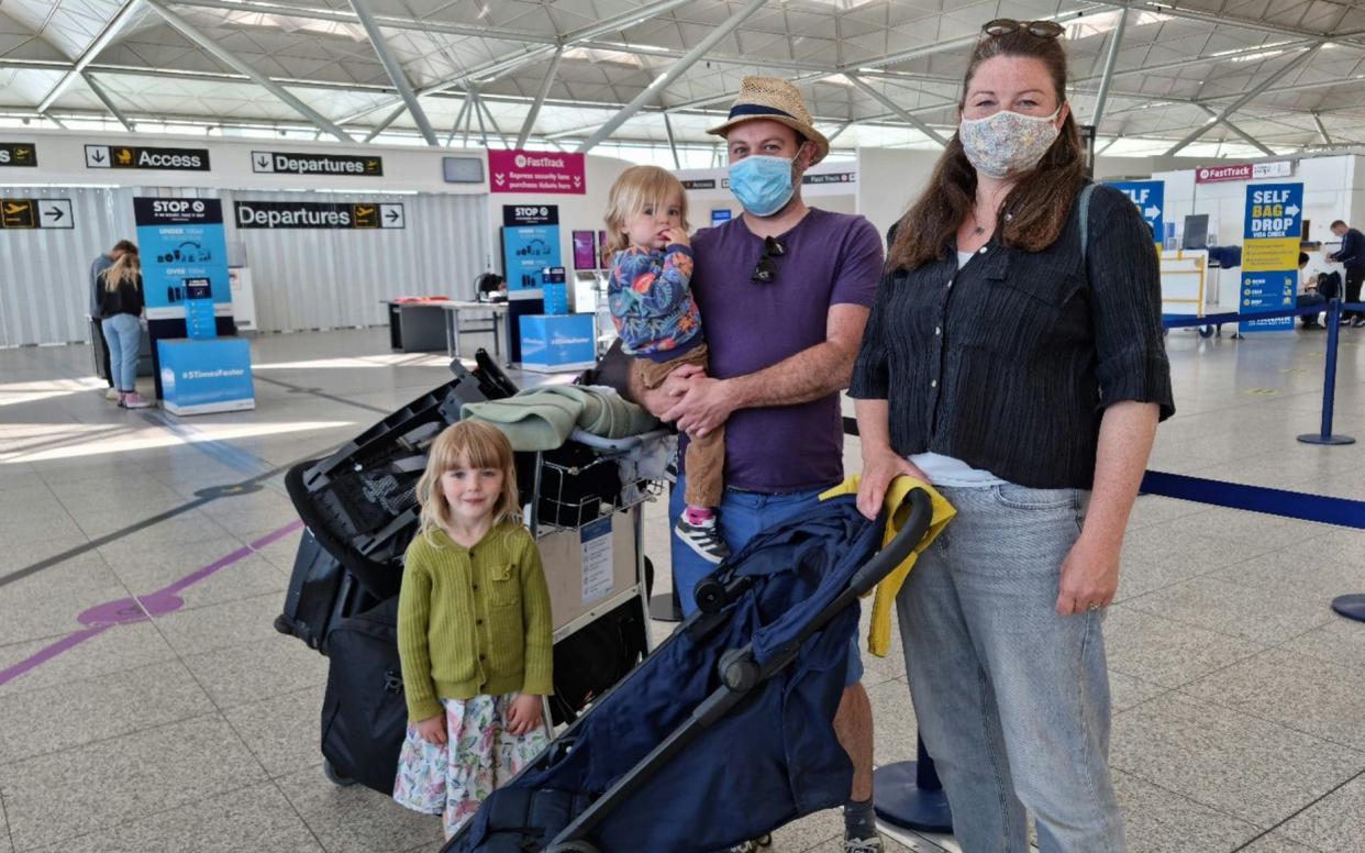 Natalie Paris and family waltzed through the airport - Natalie Paris