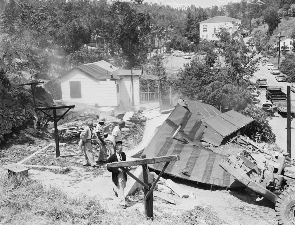 Chavez Ravine evictions, 1959 (Miller / USC Libraries / Corbis via Getty Images file)