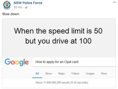 NSW Police funniest Facebook posts