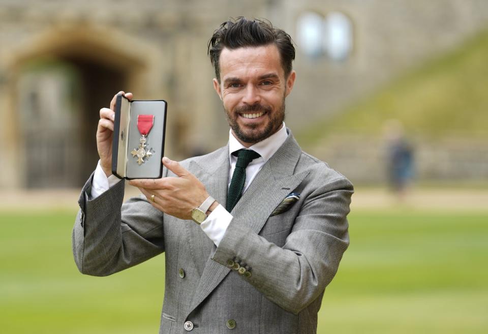 Oliver Jeffers after being made a MBE at an investiture ceremony at Windsor Castle (Andrew Matthews/PA) (PA Wire)