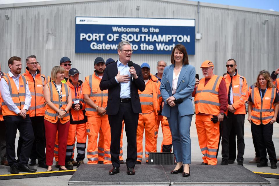 Sir Keir Starmer speaks at an event in Southampton (REUTERS)