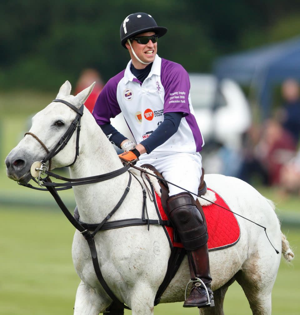 The couple's two young children are following in their polo-loving dad's footsteps though. Photo: Getty