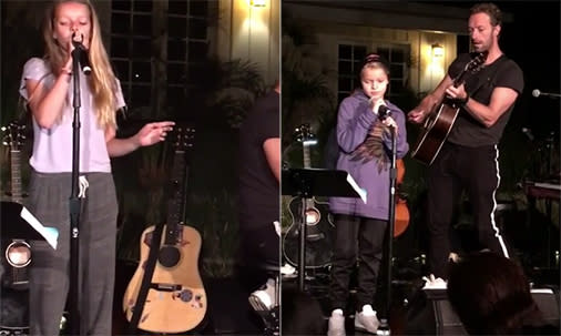 Chris Martin's children Apple and Moses have blown us away with their vocals – watch!