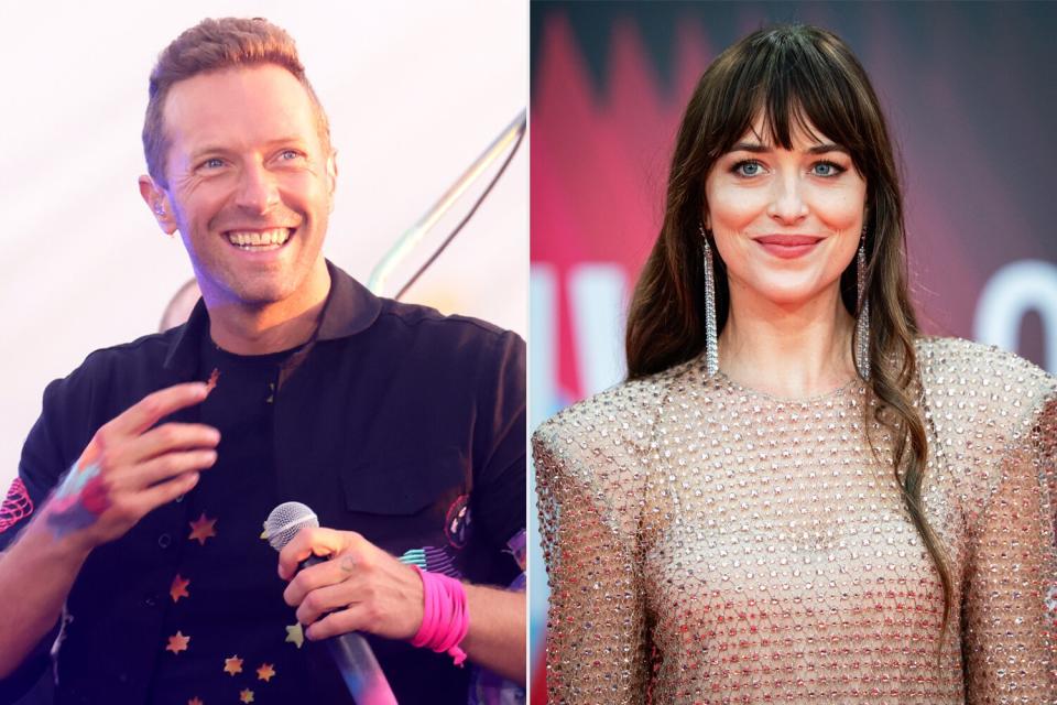 Chris Martin Serenades Dakota Johnson at Concert