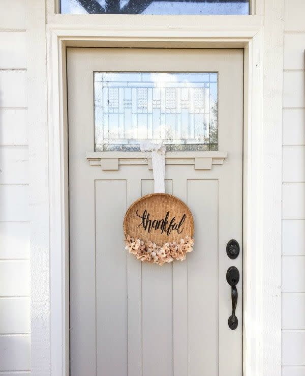 Thankful Basket Wreath