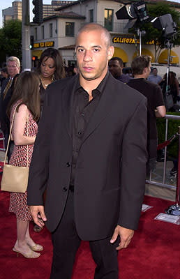 Vin Diesel at the Westwood premiere of Universal's The Fast and The Furious