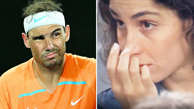 Rafa Nadal's wife in tears amid awful scenes at Australian Open - Yahoo  Sport