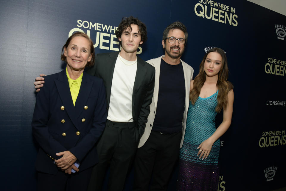 Laurie Metcalf, Jacob Ward, Ray Romano and Sadie Stanley