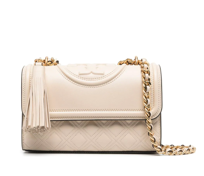 Tory Burch embossed and quilted cross-body bag