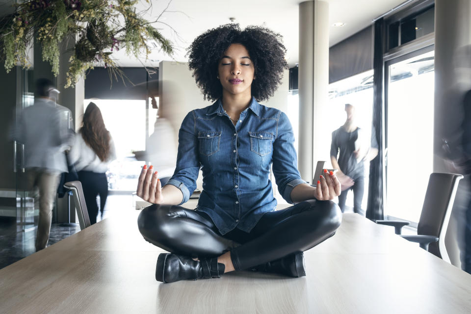 According to recent research by the meditation and mindfulness app <a data-i13n="cpos:1;pos:1" href="https://blog.calm.com/blog/ai-anxiety-tips" rel="nofollow noopener" target="_blank" data-ylk="slk:Calm;cpos:1;pos:1;elm:context_link;itc:0;sec:content-canvas" class="link ">Calm</a>, nearly a third of adults (29%) are feeling anxious about AI. Photo: Getty