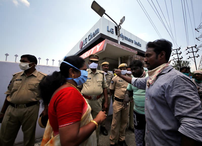 FILE PHOTO: Gas leak at LG Polymers plant in Visakhapatnam, India