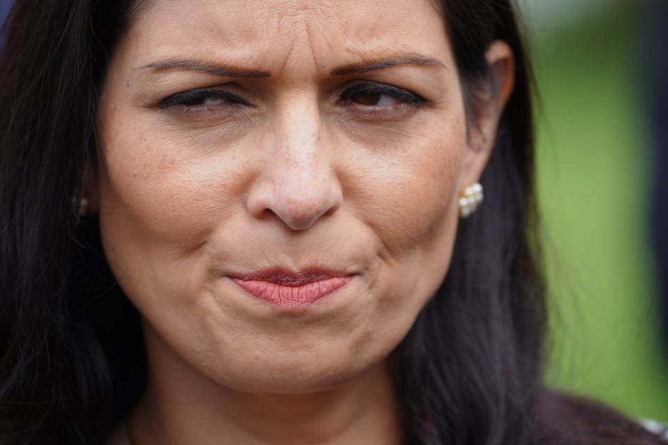 Home Secretary Priti Patel’s department is said to be resistant to an earlier intervention over the HGV shortage (Ben Birchall/PA) (PA Wire)
