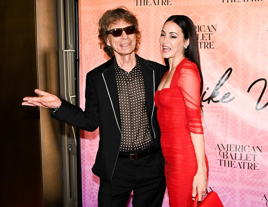 Mick Jagger and Melanie Hamrick attend the American Ballet Theatre 2023 June Gala at Lincoln Center in New York. (BFA)
