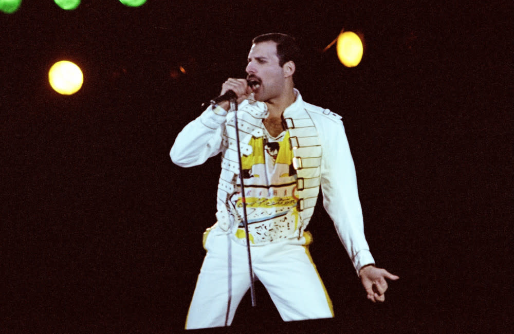 Freddie Mercury appears on the track credit:Bang Showbiz