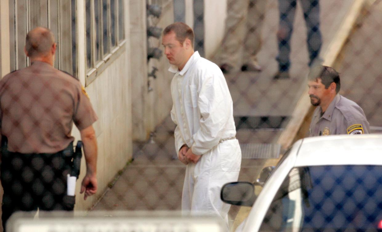 Kip Kinkel is led into Marion County Courthouse in 2007.