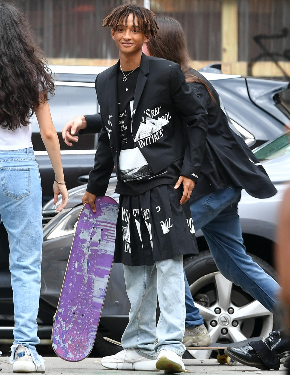 <p>Jaden Smith steps out with friends in N.Y.C. on July 18.</p>