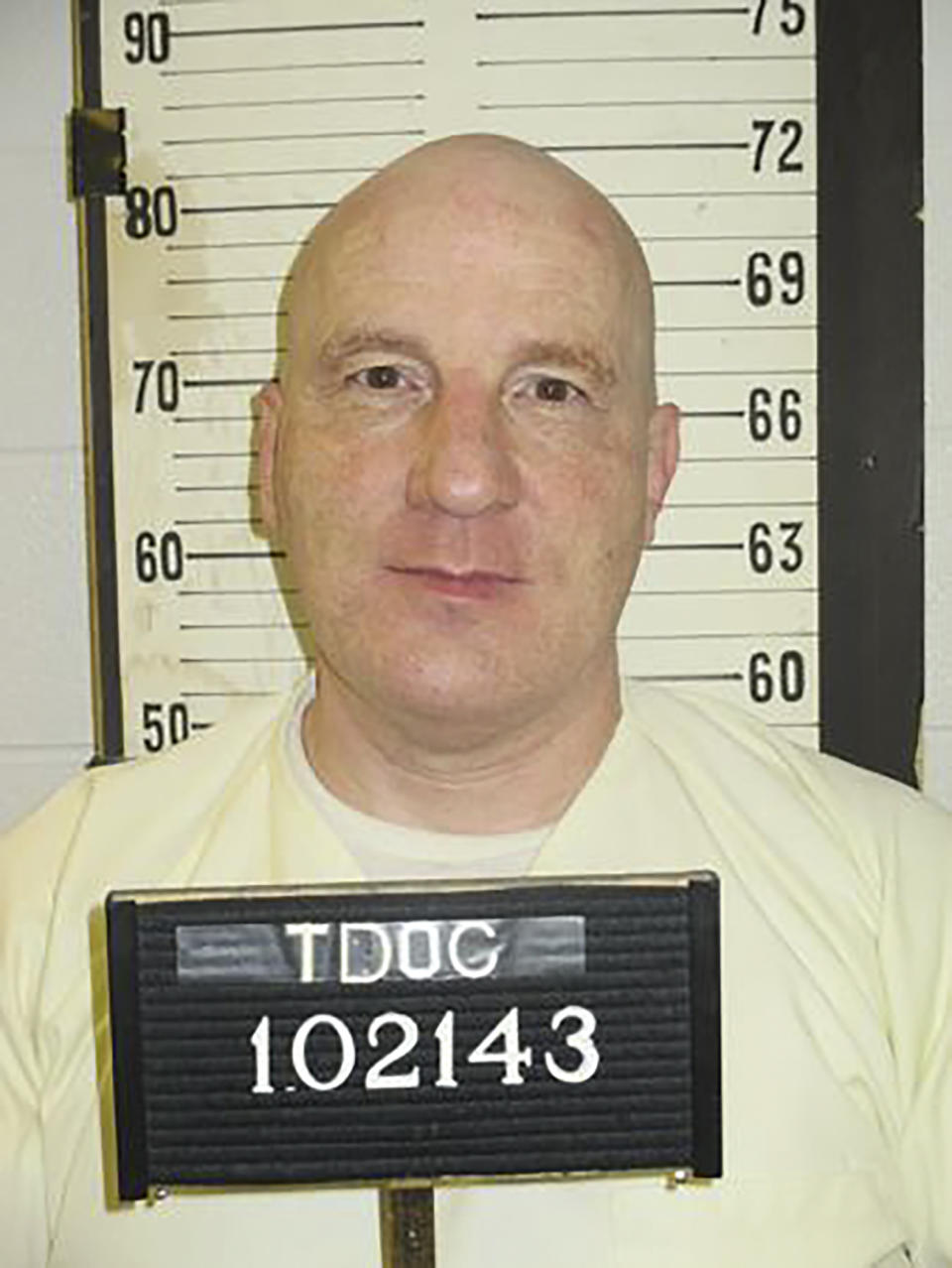 This photo provided by the Tennessee Department of Correction shows death row inmate Henry Hodges. Hodges cut off his own penis in a prison cell after slitting his wrists and asking to be put on suicide watch, his attorney Kelley Henry said on Thursday, Oct. 27, 2022. (Tennessee Department of Correction via AP)