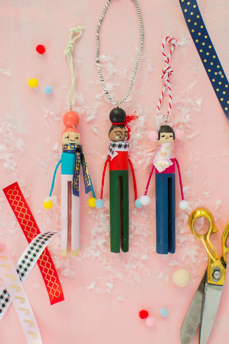 clothespin people diy ornaments