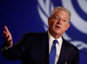 FILE PHOTO: Former U.S. Vice President Al Gore speaks at a news conference during the UN Climate Change Conference (COP26), in Glasgow, Scotland, Britain, November 5, 2021