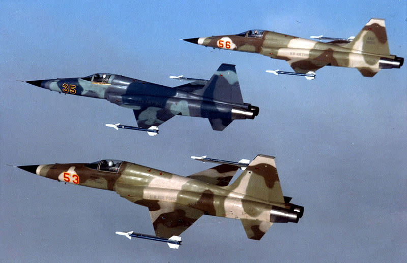 Se estima que Honduras cuenta con una flotilla de ocho cazas F-5 (U.S. Air Force)