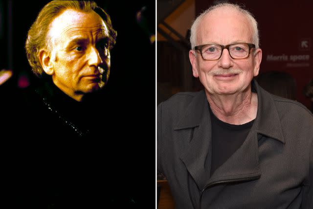 <p>Everett Collection; David M. Benett/Dave Benett/Getty Images</p> Ian McDiarmid in character as Emperor Palpatine in ‘Star Wars: Episode I — The Phantom Menace’: Ian McDiarmid attending the press night afterparty for ‘What Shadows’ at the Park Theatre on Oct. 3, 2017, in London.