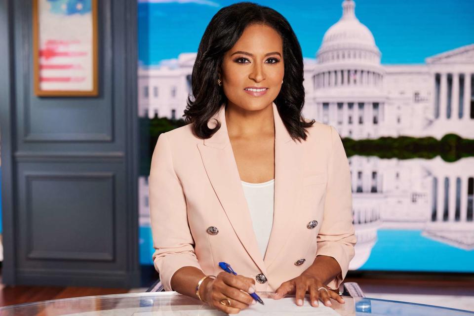 <p>Courtesy of NBC News</p> Kristen Welker, the new host of Meet the Press