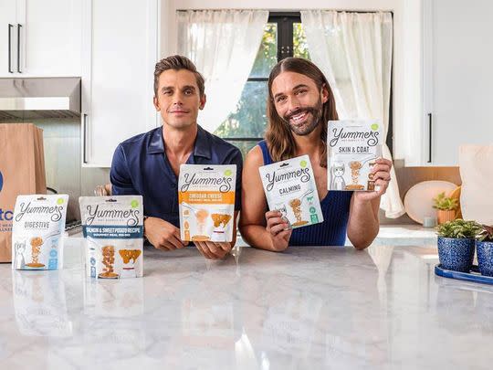 Jonathan van Ness and Antoni Porowski From 'Queer Eye' Pet Food