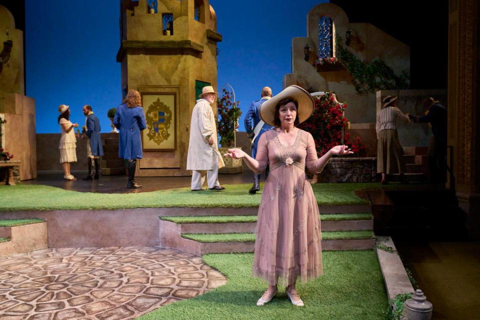 Laura Welsh Berg as Beatrice in Idaho Shakespeare Festival’s “Much Ado About Nothing,” directed by Charles Fee. It opens at the festival on May 20 and runs through June. 11.