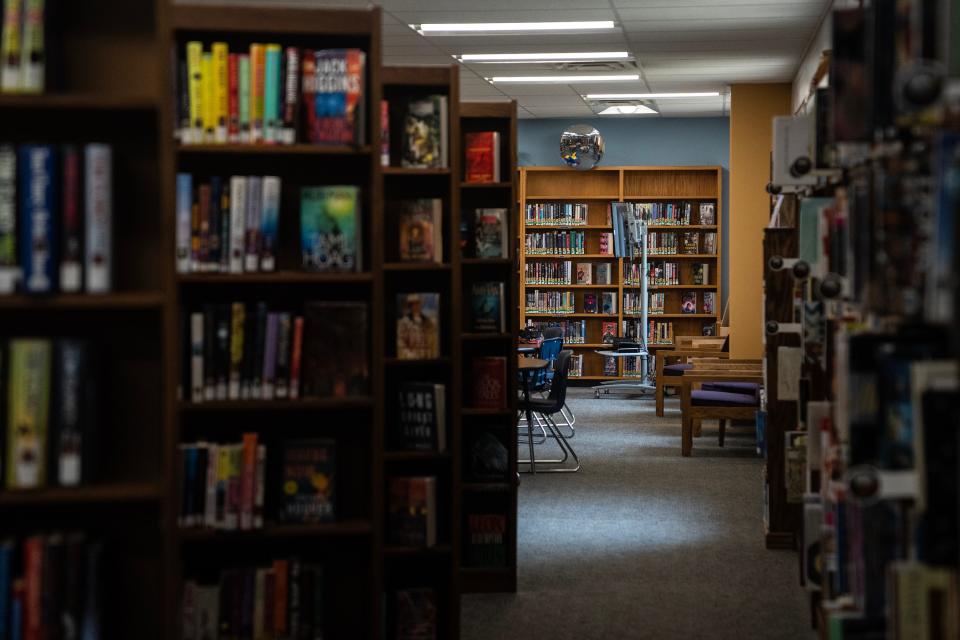 Inside the Alta Community Library, on Tuesday, August 1, 2023, in Alta. The library is shared by the community and the school district.