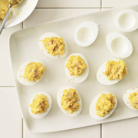 Hummus Deviled Eggs photo by Tina Rupp