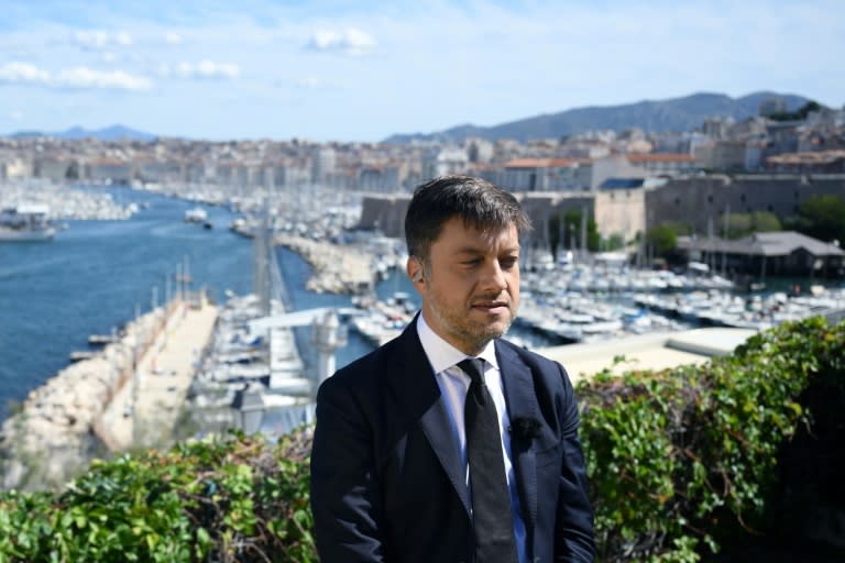 Le maire de Marseille, Benoit Payan, en marge de la visite du pape dans la cité méditerranéenne, le 22 septembre 2023 (NICOLAS TUCAT)