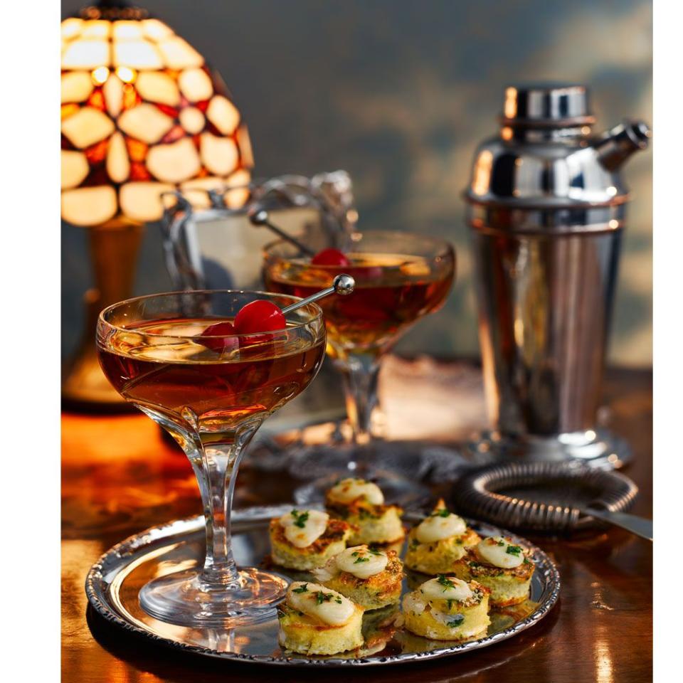 <p>This strong, short drink was said to have been created at the Manhattan Club in New York for Winston Churchill’s mother.</p><p><strong>Recipe: <a href="https://www.goodhousekeeping.com/uk/food/a27626074/manhattan-cocktail-recipe/" rel="nofollow noopener" target="_blank" data-ylk="slk:Manhattan;elm:context_link;itc:0;sec:content-canvas" class="link ">Manhattan</a></strong></p>