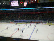 Here's your crowd shot for Canada vs. US. The majority of fans here, based on the concourse crowd are Russian. (Sunaya Sapurji)