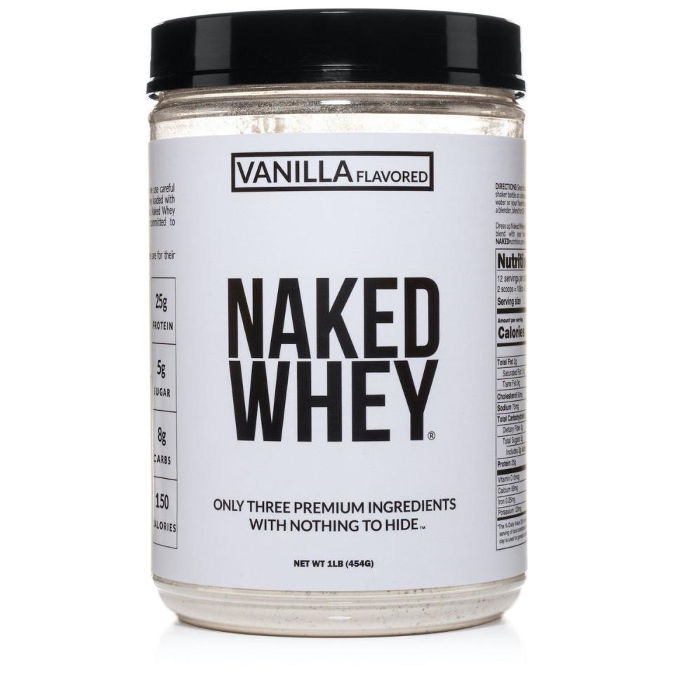 <p><a href="https://go.redirectingat.com?id=74968X1596630&url=https%3A%2F%2Fnakednutrition.com%2Fproducts%2Fvanilla-whey-protein-powder-1lb-less-naked-vanilla-whey-1lb&sref=https%3A%2F%2Fwww.womenshealthmag.com%2Fhealth%2Fg60649131%2Fbest-whey-protein-powder%2F" rel="nofollow noopener" target="_blank" data-ylk="slk:Shop Now;elm:context_link;itc:0;sec:content-canvas" class="link ">Shop Now</a></p><p>Vanilla Whey Protein Powder</p><p>nakednutrition.com</p><p>$19.99</p>