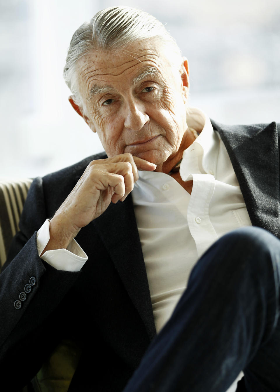 FILE - In this March 15, 2010 file photo, director Joel Schumacher poses for a portrait in Las Vegas. A representative for Schumacher said the filmmaker died Monday, June 22, 2020, in New York after a year-long battle with cancer. He was 80. (AP Photo/Matt Sayles, File)