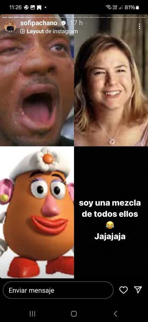 Lejos de angustiarse, la actriz y cocinera se tomó con humor la hinchazón que le causó la alergia