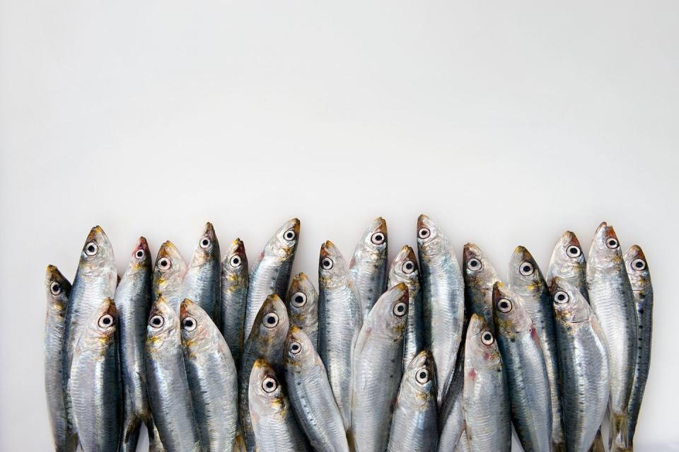 <p>“Fatty fish are loaded with omega-3 fats,” Ansel says. According to the <a rel="nofollow noopener" href="https://www.mayoclinic.org/drugs-supplements-fish-oil/art-20364810" target="_blank" data-ylk="slk:Mayo Clinic;elm:context_link;itc:0;sec:content-canvas" class="link ">Mayo Clinic</a>, regularly eating omega-3s can reduce your risk of developing heart disease and high blood pressure. “Sardines are a tasty alternative and ounce-per-ounce they contain more omega-3s than some varieties of salmon,” Ansel says. You can eat sardines straight from the can, or dress them up a bit by adding them to a pasta dish or <a rel="nofollow noopener" href="https://www.menshealth.com/health/4-ways-to-make-stinky-fish-appetizing" target="_blank" data-ylk="slk:serving them on toast;elm:context_link;itc:0;sec:content-canvas" class="link ">serving them on toast</a>, Danish-style.</p>