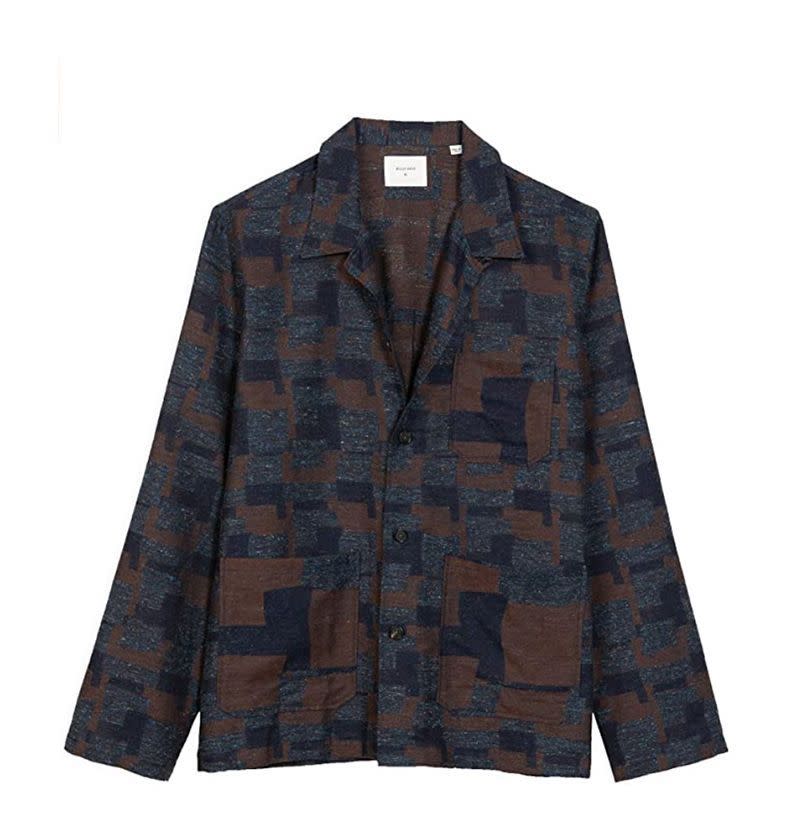 Long-Sleeve Button Down Camp Shirt