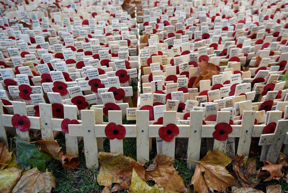 Field of Remembrance in front of Westminster Abbey