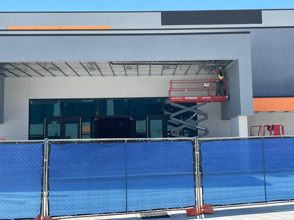 The gymnasium at Del Sol High in Oxnard is scheduled to be completed in time for the winter season in November, according to district officials.