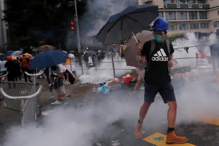 Protest to demand authorities scrap a proposed extradition bill with China, in Hong Kong