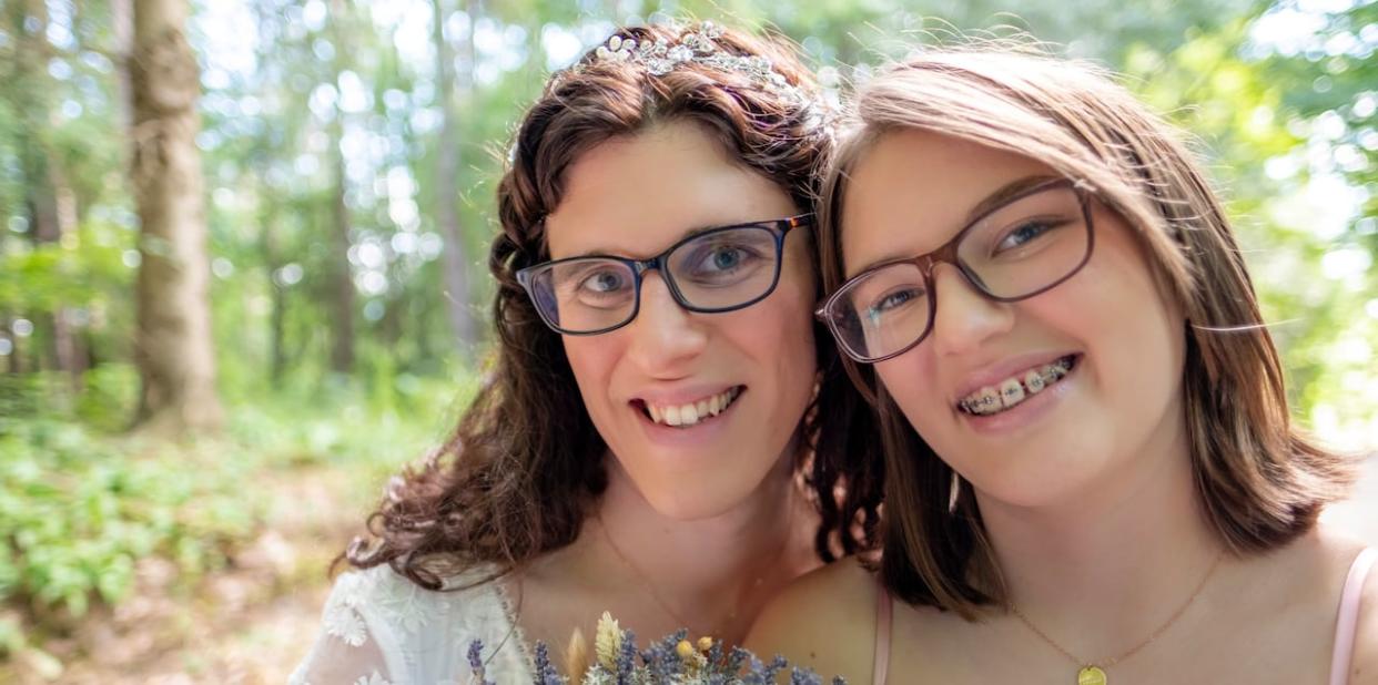 Julia Malott (left) and her 17-year-old daughter Angelina waited 19 hours at two Kitchener emergency rooms to treat Angelina's appendicitis.  (Submitted by Julia Malott - image credit)