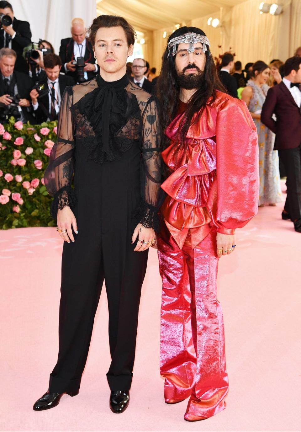 Creative director Alessandro Michele and Harry Styles at the Met Gala (Getty Images for The Met Museum/)