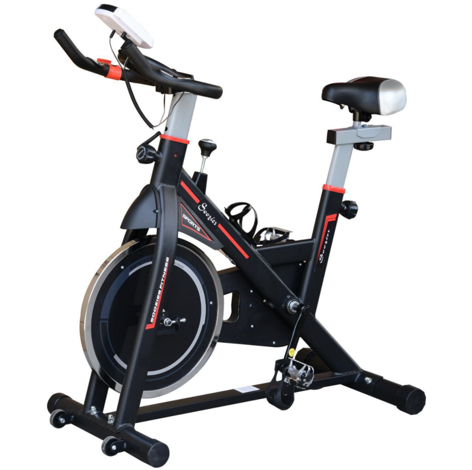 Soozier Adjustable Upright Exercise Bike (Photo via Walmart Canada)