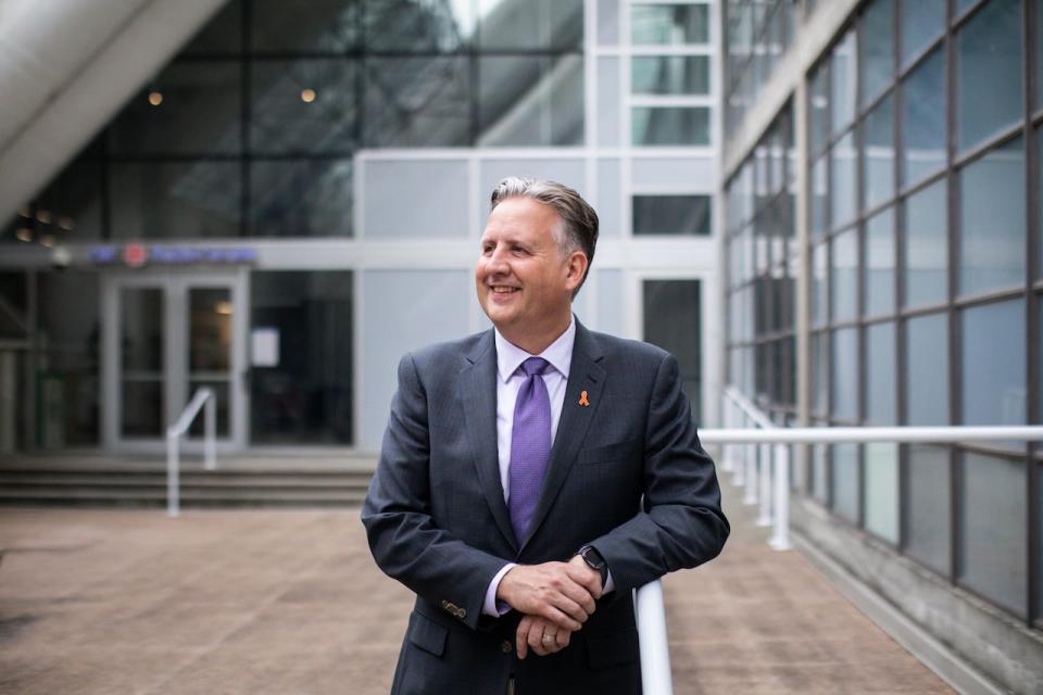 Mayor Kennedy Stewart is pictured in Vancouver, British Columbia, on Thursday, Sept. 29, 2022.