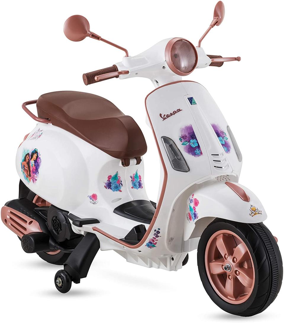 Kid Trax Toddler Disney Princess Vespa Scooter Electric Ride On Toy