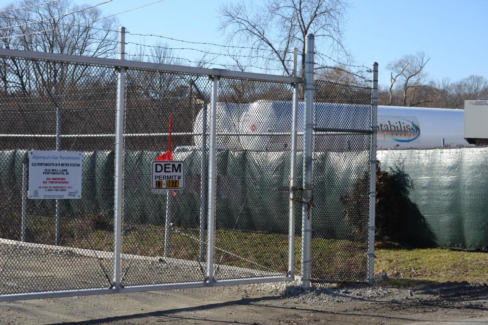 National Grid established a temporary LNG facility on Old Mill Lane in Portsmouth to improve gas reliability on Aquideck Island. That facility became operational on Nov. 30, 2019, marking the first winter since 2010 there has been a liquid natural gas facility on Aquidneck Island.